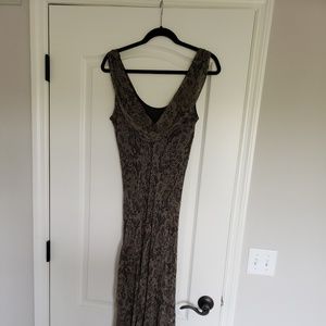 Snakeskin print dress